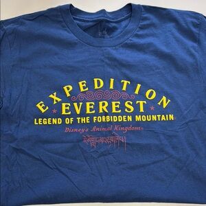 Disney Blue and Yellow Expedition Everest Tee From Magic Kingdom